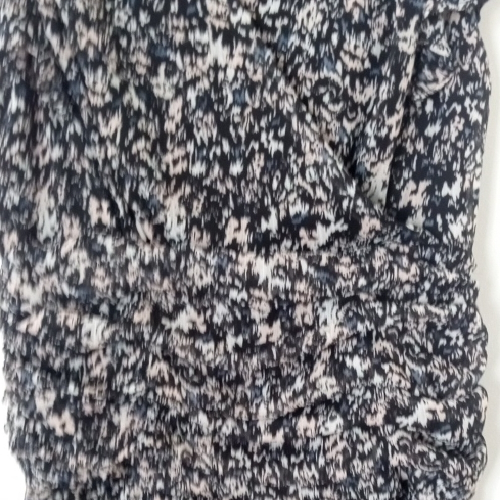 Elegant Black And Multi Color Midi Dress - Picture 8 of 15